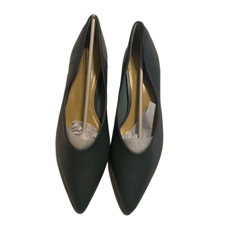 C.PARAVANO Women’s Low Block Heel BluePumps Size EU 38 US 7.5 New SEE DESCRIPTIO